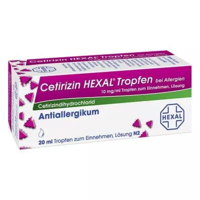 CETIRIZIN HEXAL Allergiás cseppek, 20 ml