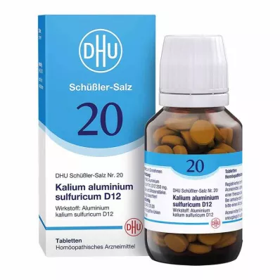 DHU Schüßler só No. 20 kálium-alumínium sulfuricum D12 tabletta, 200 db DHU Schüßler só No. 20 kálium-alumínium sulfuricum D12 tabletta, 200 db