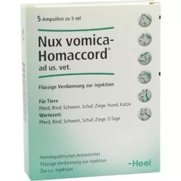 NUX VOMICA HOMACCORD ad us.vet.ampullák, 5 db