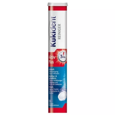 KUKIDENT Cleaner Express Active Plus Tabs, 33 db KUKIDENT Cleaner Express Active Plus Tabs, 33 db