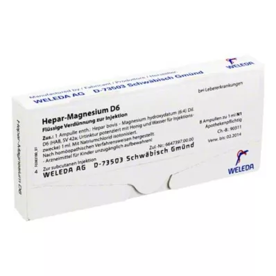 HEPAR MAGNESIUM D 6 ampulla, 8X1 ml
