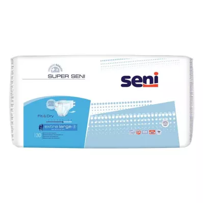 SUPER SENI Inkontinencia nadrág felnőtteknek, 4 XL méret, 30 db