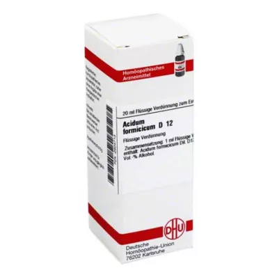 ACIDUM FORMICICUM D 12 Hígítás, 20 ml