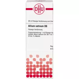 ALLIUM SATIVUM D 6 Hígítás, 20 ml