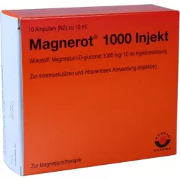 MAGNEROT 1000 injekciós ampulla, 10X10 ml