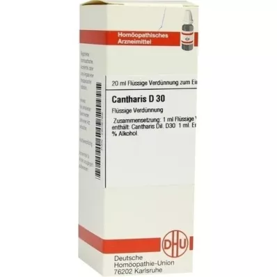 CANTHARIS D 30 Hígítás, 20 ml