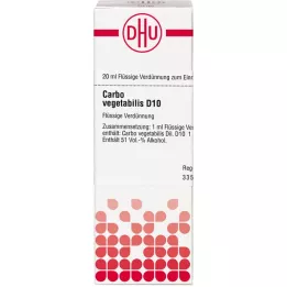 CARBO VEGETABILIS D 10 Hígítás, 20 ml