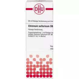 CHININUM SULFURICUM D 6 Hígítás, 20 ml