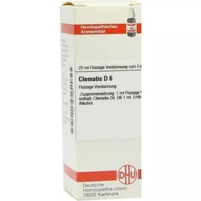 CLEMATIS D 6 Hígítás, 20 ml