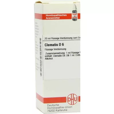 DHU Clematis D 6 hígítás, 20 ml