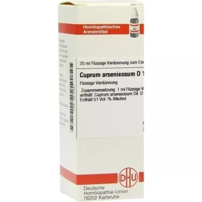 CUPRUM ARSENICOSUM D 12 Hígítás, 20 ml