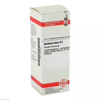 GENTIANA LUTEA D 2 Hígítás, 20 ml
