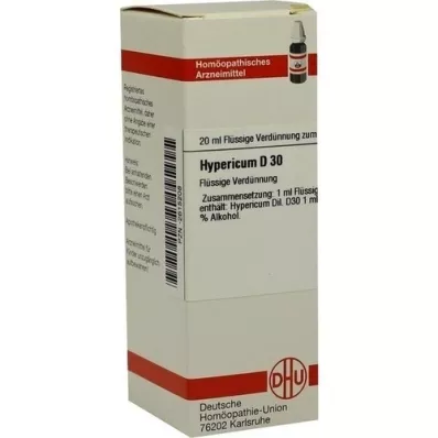 HYPERICUM D 30 hígítás, 20 ml