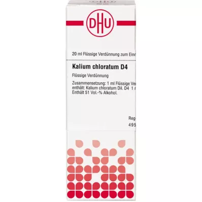 KALIUM CHLORATUM D 4 hígítás, 20 ml