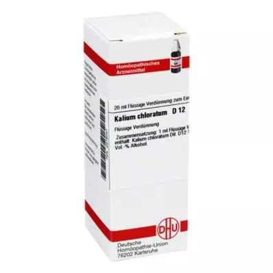 KALIUM CHLORATUM D 12 Hígítás, 20 ml