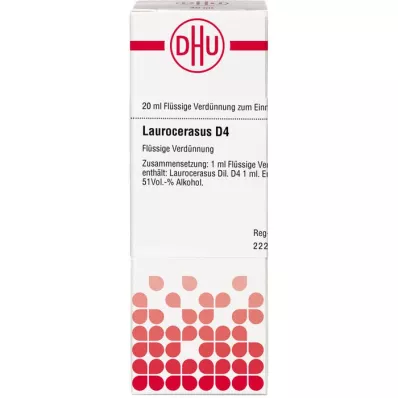 LAUROCERASUS D 4 hígítás, 20 ml