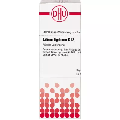LILIUM TIGRINUM D 12 Hígítás, 20 ml