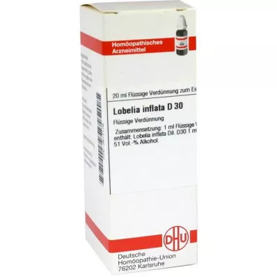 LOBELIA INFLATA D 30 hígítás, 20 ml LOBELIA INFLATA D 30 hígítás, 20 ml