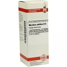 MYRISTICA SEBIFERA D 6 Hígítás, 20 ml
