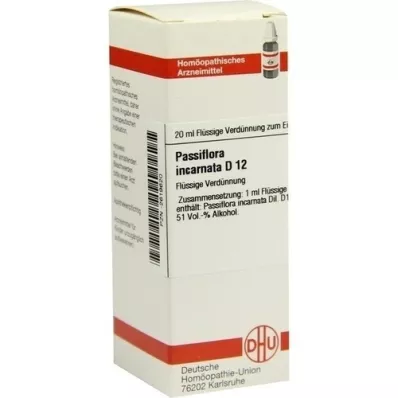 PASSIFLORA INCARNATA D 12 Hígítás, 20 ml