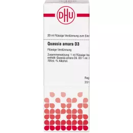 QUASSIA D 3 Hígítás, 20 ml