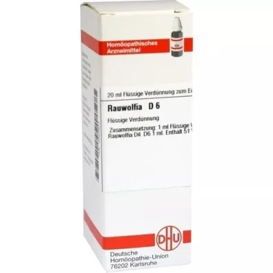 RAUWOLFIA D 6 Hígítás, 20 ml
