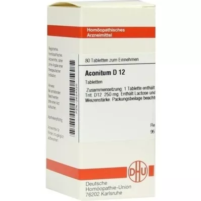 ACONITUM D 12 tabletta, 80 db