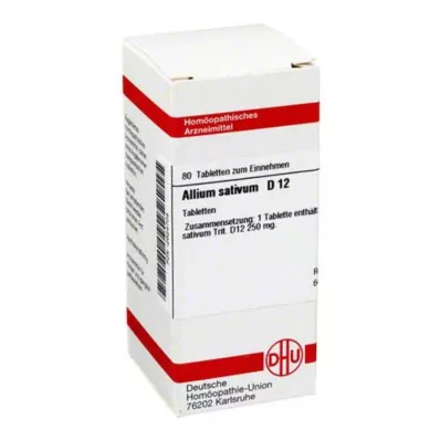ALLIUM SATIVUM D 12 tabletta, 80 db