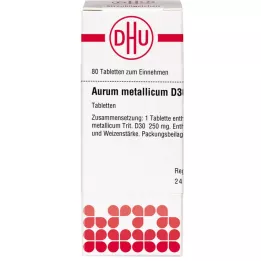 AURUM METALLICUM D 30 tabletta, 80 db