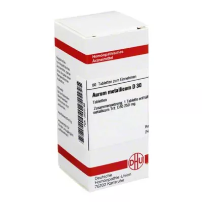 AURUM METALLICUM D 30 tabletta, 80 db AURUM METALLICUM D 30 tabletta, 80 db