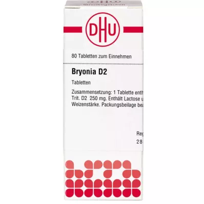 BRYONIA D 2 tabletta, 80 db