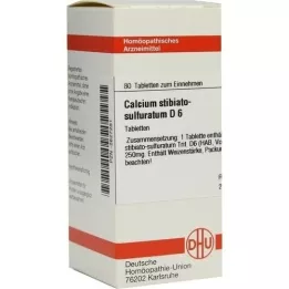 CALCIUM STIBIATO sulphuratum D 6 tabletta, 80 db