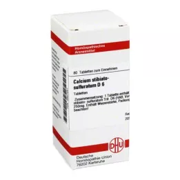CALCIUM STIBIATO sulphuratum D 6 tabletta, 80 db