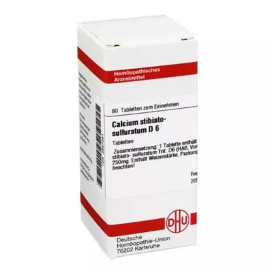 DHU Calcium Stibiato Sulfuratum D 6 tabletta, 80 db