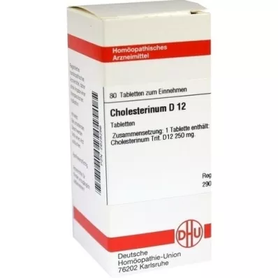 CHOLESTERINUM D 12 tabletta, 80 db