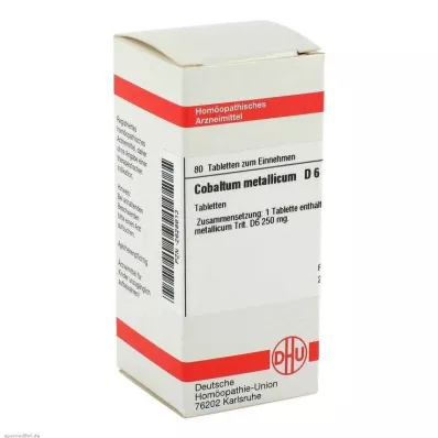 COBALTUM METALLICUM D 6 tabletta, 80 db