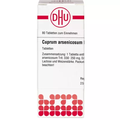 CUPRUM ARSENICOSUM D 30 tabletta, 80 db