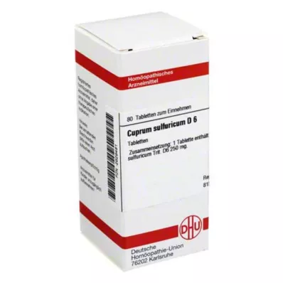 DHU Cuprum sulfuricum D 6 tabletta, 80 db