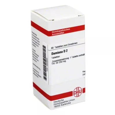 DHU Damiana D 2 tabletta, 80 db
