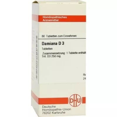 DAMIANA D 3 tabletta, 80 db