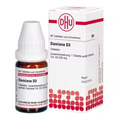 Damiana D3 tabletta (80 db)