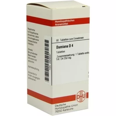 DAMIANA D 4 tabletta, 80 db