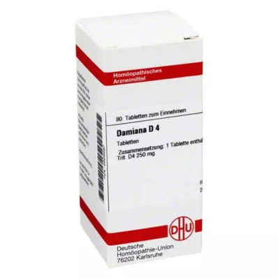 DHU Damiana D 4 tabletta, 80 db