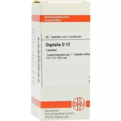 DIGITALIS D 12 tabletta, 80 db