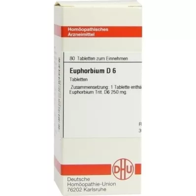 EUPHORBIUM D 6 tabletta, 80 db