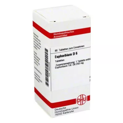 EUPHORBIUM D 6 tabletta, 80 db