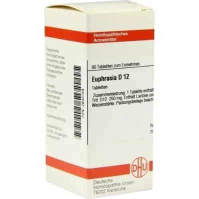 EUPHRASIA D 12 tabletta, 80 db