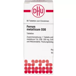 FERRUM METALLICUM D 30 tabletta, 80 db