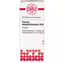 FERRUM SESQUICHLORATUM D 10 tabletta, 80 db