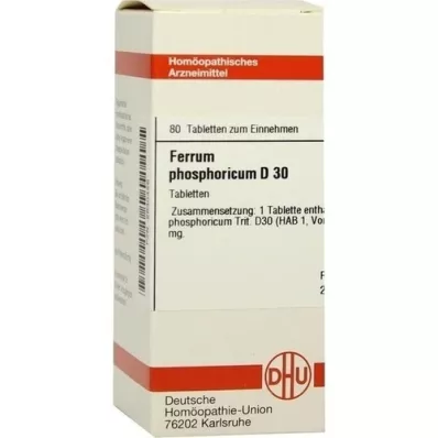 FERRUM PHOSPHORICUM D 30 tabletta, 80 db